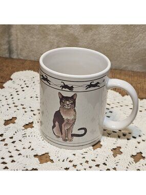 HH Double Sided Cat Lovers Limited Collectible Cats Tabby, Siberian Cat